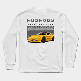 MAZDA RX-7 SAVANNA FC3S(YELLOW) Long Sleeve T-Shirt